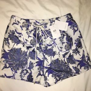 NWT - FRNCH blue&white floral patterned shorts